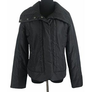 TSUNAMI Womens Black Sequin Jacket‎ size Small Made In Canada